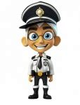 Cartoon, Officer, Police, Uniform Free Stock Photo - Public Domain Pictures