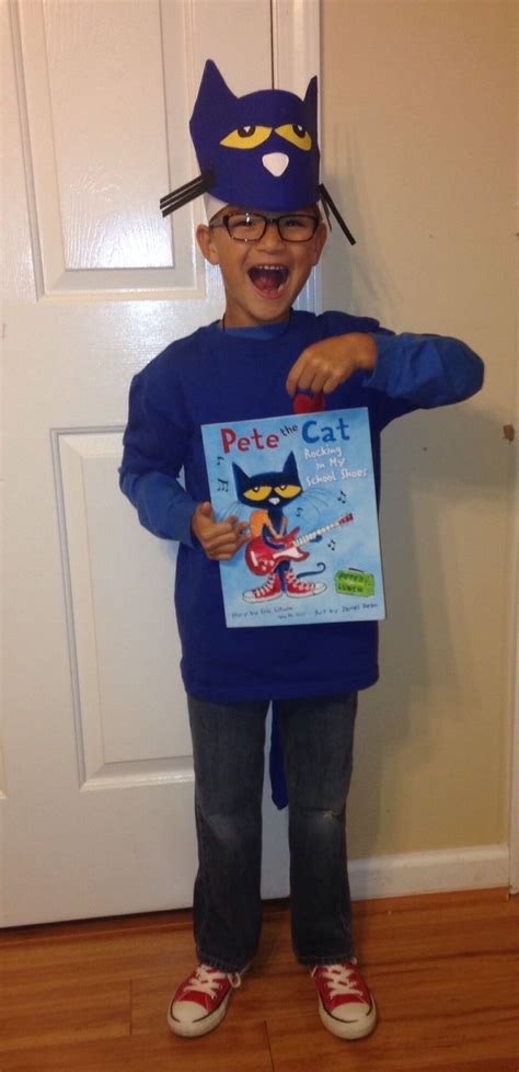 Pete the cat costume, Cat costume diy, Pete the cat