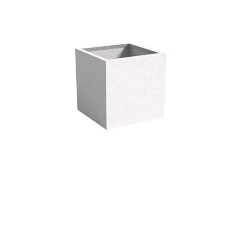 Quatro Design 700 Cube Planter Box in White