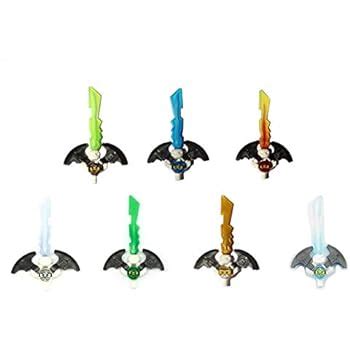 Amazon.com: 2013 LEGO Ninjago Ninja Elemental Blades - Set of 4 - LOOSE ...