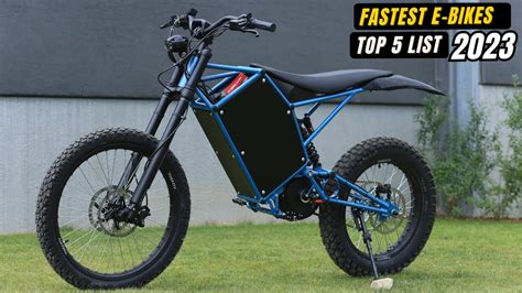 Top 5 Fastest Electric Bikes In The World 2023 I These E-Bikes should ...