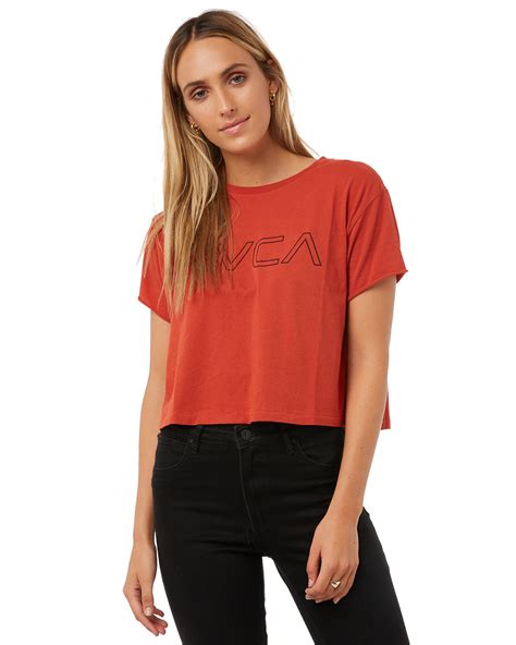 Rvca Womens Keyline Rvca Tee - Ketchup | SurfStitch