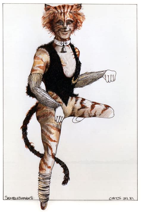 Skimbleshanks - original costume design, John Napier 1981 | Cats the ...