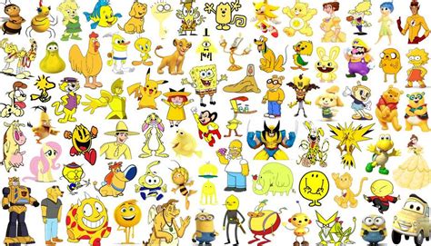 Click the Yellow Cartoon Characters Quiz - By ddd62291