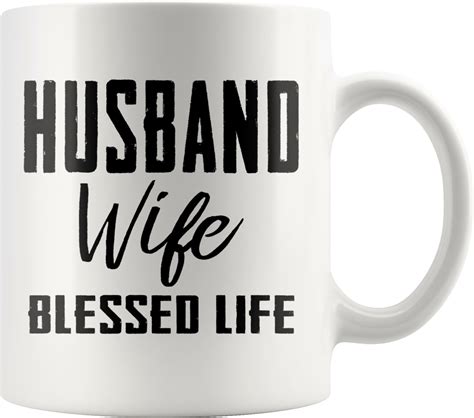 Husband Wife Blessed Life Matching Coffee Mug 11 Oz - Coffee Cup - Original Size PNG Image - PNGJoy