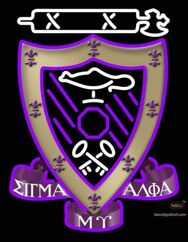 Sigma Alpha Mu Chapters Logo Neon Sign – Custom-Neon-Sign