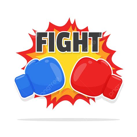 Fight Boxing Gloves Vector Design Images, Boxing Gloves Vector Red And ...