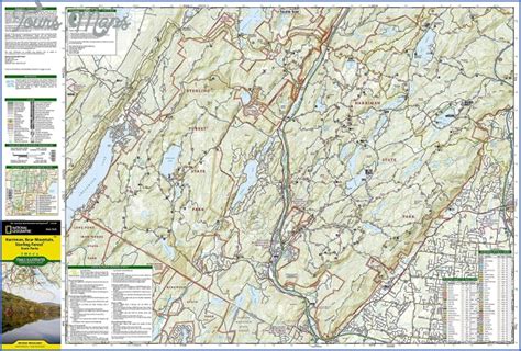 Bear Mountain Hiking Trail Map - ToursMaps.com