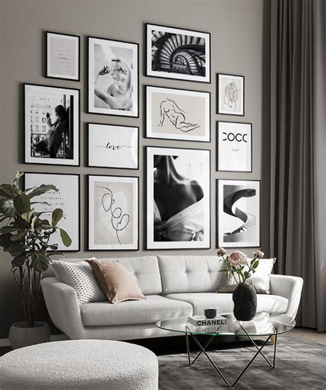 Modern Art gallery wall - Monochrome work of art - Desenio.co.uk