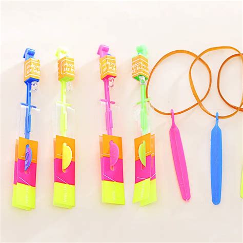 12Pcs LED Flying Light toy Arrow Flash Helicopter Flying Emitting baby Toys LED Lights Children ...