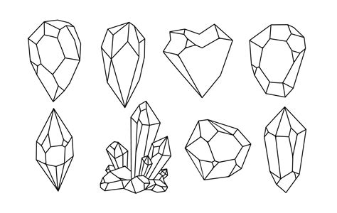 Crystal Outline SVG