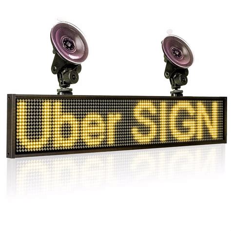 12V P5MM SMD Led Sign Programmable Scrolling Message Yellow LED Display ...