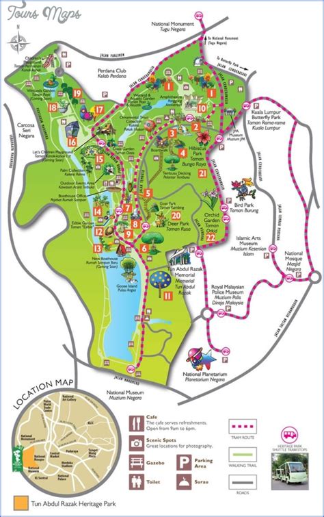 Kirstenbosch National Botanical Garden Map Download - ToursMaps.com