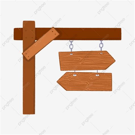 Hanging Sign Board Clipart Transparent Background, Hanging Sign Board Wood Illustration For ...