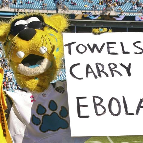 Jacksonville Jaguars Mascot Jokes 'Terrible Towels' Carry Ebola | News ...