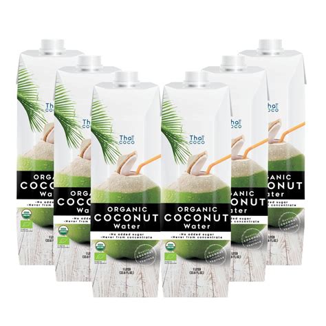 Amazon.com : Thai Coco Organic Coconut Water No Sugar Added - 100% ...