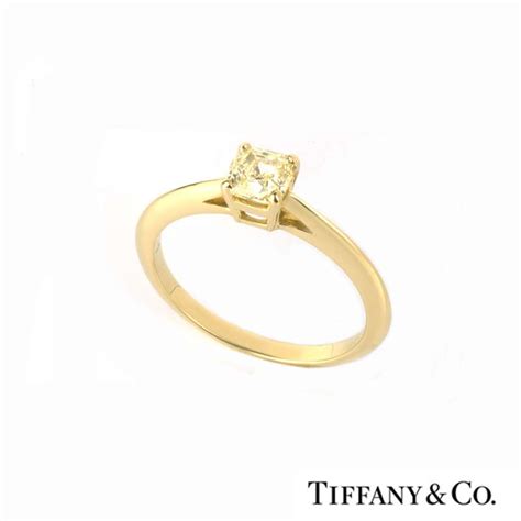 Tiffany & Co. 18k Yellow Gold Fancy Yellow Diamond Ring 0.59ct | Rich ...