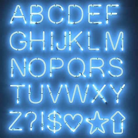 Neon Alphabet 3D Model $69 - .max .3ds .c4d .fbx .ma .obj - Free3D