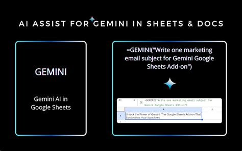 AI Assist for Gemini™ in Sheets™ and Docs™ - Google Workspace Marketplace