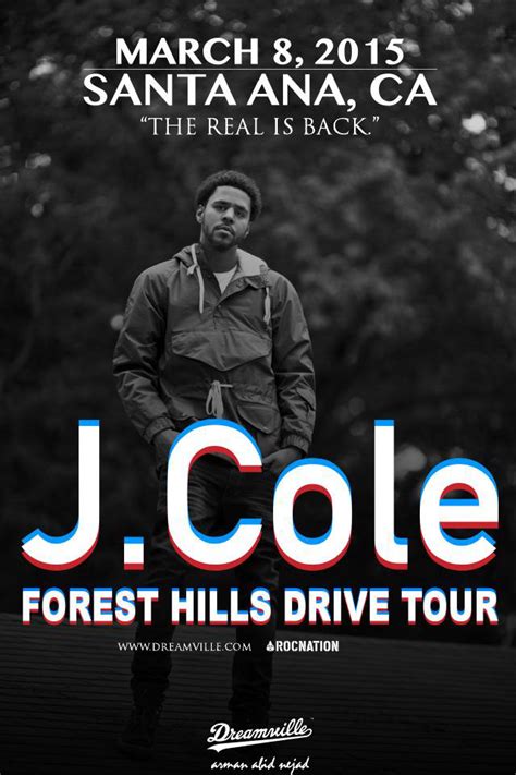 J.Cole Forest Hills Drive Tour Poster Project on Behance