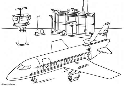 Lego City Airport coloring page