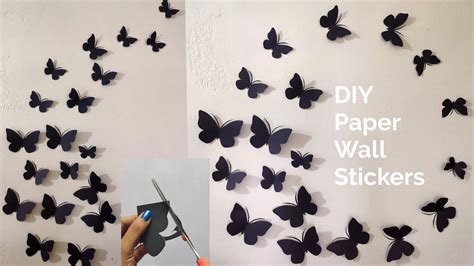 How To Make Paper Butterfly Wall Decor