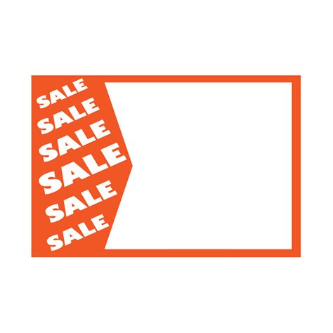 SALE SIGN BLANK - Detroit Store Fixture Co. | Custom made slatwall and ...