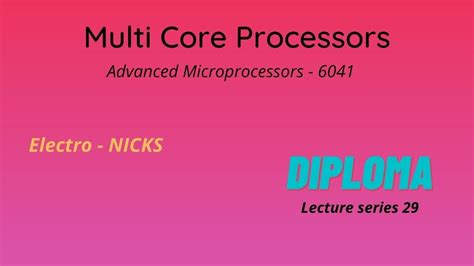 Multi Core Processors (Types, Advantages and Limitations) - YouTube