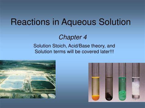 PPT - Reactions in Aqueous Solution PowerPoint Presentation, free download - ID:353128