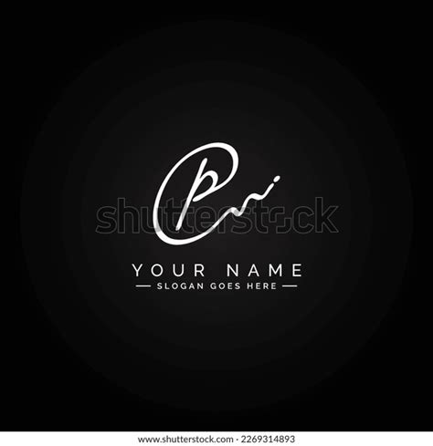 P Letter Signature Logo Initial Alphabet Stock Vector (Royalty Free ...