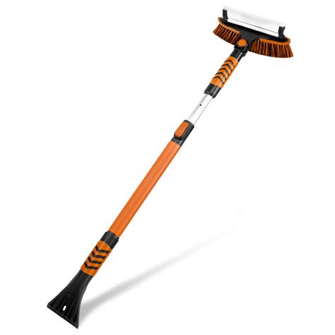 Buy AURELIO TECH 51" Extendable Snow Brush Removal & Windshield Ice Scraper Long Handle Tool ...