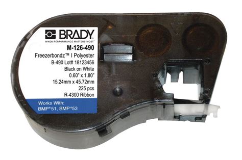 Polyester Laboratory Tube Labels for Brady BMP51 | Seton