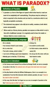 Paradox: Definition and Examples of Paradox in Speech and Literature • 7ESL