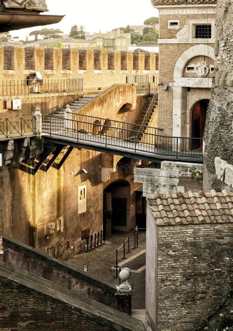 Inside the Castel Sant`Angelo in Rome Stock Image - Image of europe ...