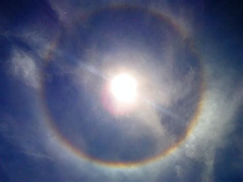 Rainbow Surrounded Halo Today In Jericho VT : mildlyinteresting