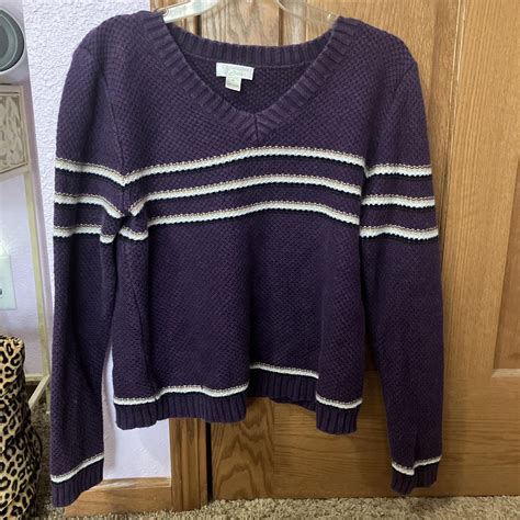 1990s Christopher and Banks sweater. Size medium.... - Depop