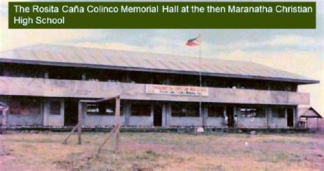 School History - Maranatha Christian College High School