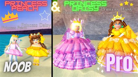 Royale High Princess Peach and Daisy NOOB/PRO transformation! - YouTube