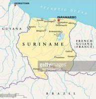 Suriname Political Map Stock Clipart | Royalty-Free | FreeImages