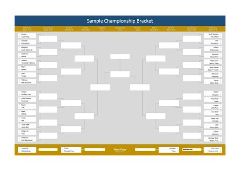 34 Blank Tournament Bracket Templates (&100% FREE) ᐅ TemplateLab