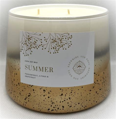 Extra Large Scented Candles - Gold by Sapphire and Soul