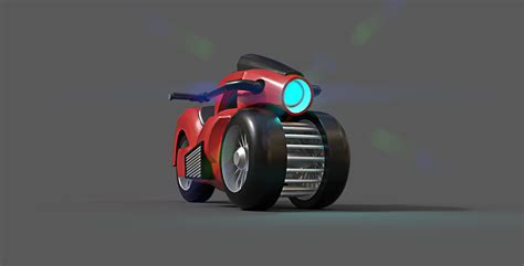 ArtStation - Sci-fi Bike Game Ready 3 | Game Assets