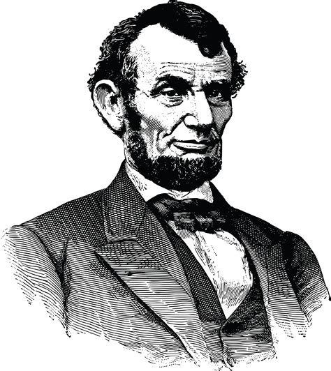 Abraham Lincoln Clip Art Black And White