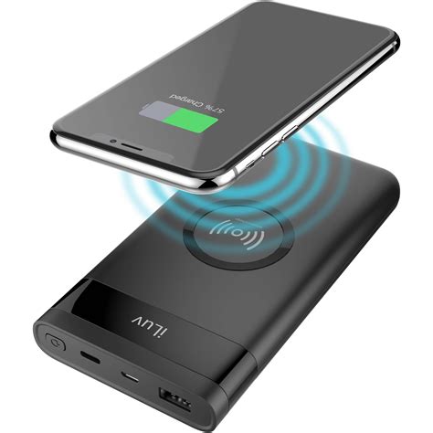 iLuv myPower10Q 10000mAh Battery Pack and Qi MYPOWER10QBK B&H