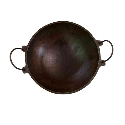 Cast Iron Kadai Medium Size 3.6kg (unseasoned) – Authentic Kerala