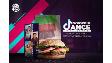 Burger King Teams Up With TikTok on Whopper Dance Challenge