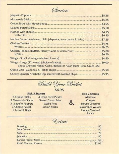 Menu of Beth's Family Dining in Monson, MA 01057