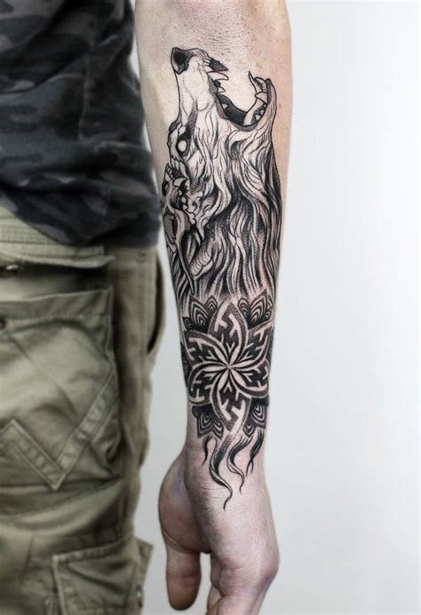 100 Exciting Wolf Tattoos For Men (Unique Gallery) | Wolf tattoos men, Wolf tattoo forearm, Wolf ...