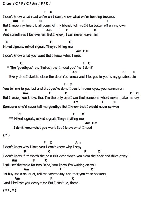 Mixed Signalsคอร์ด | คอร์ด Mixed Signals Ruth B.