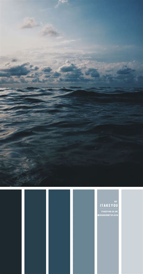 Deep ocean colour scheme – Colour Palette #42 I Take You | Wedding Readings | Wedding Ideas ...